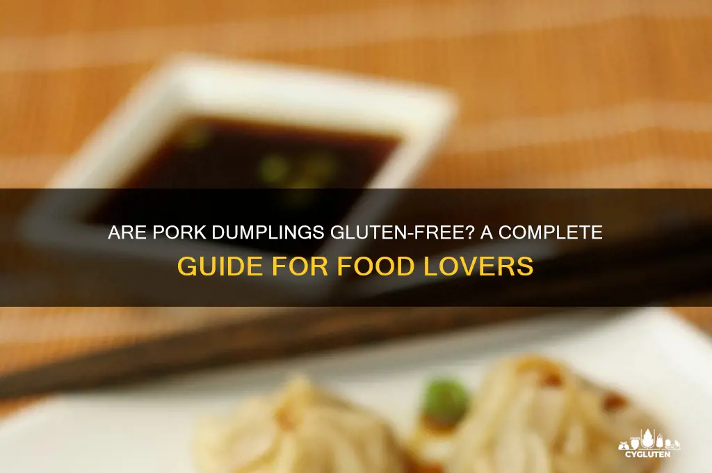 are pork dumplings gluten free