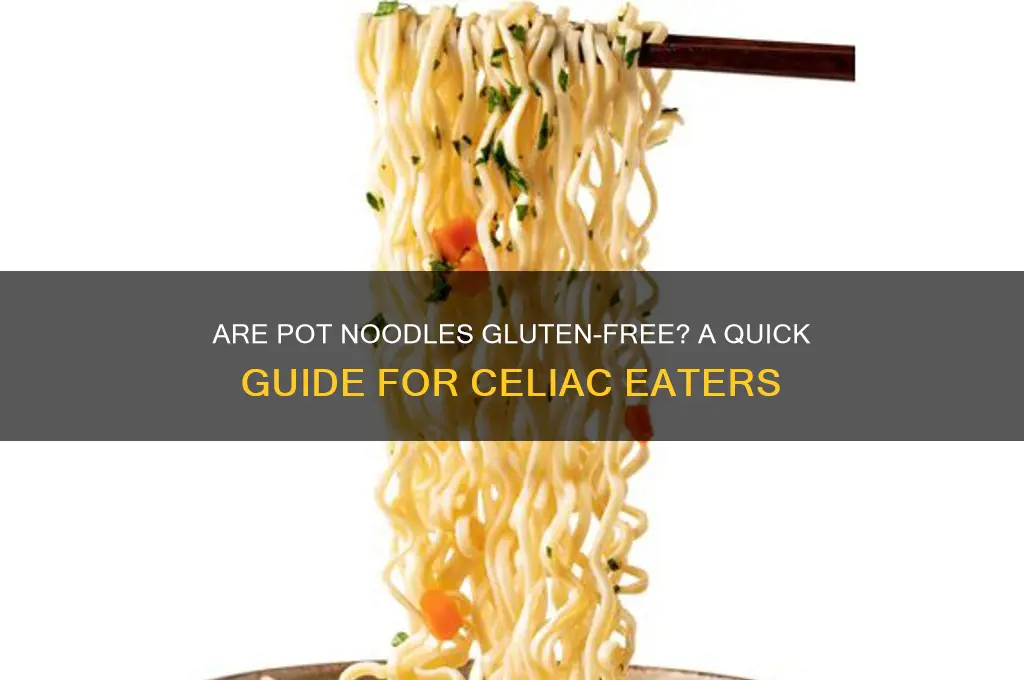 are pot noodles gluten free