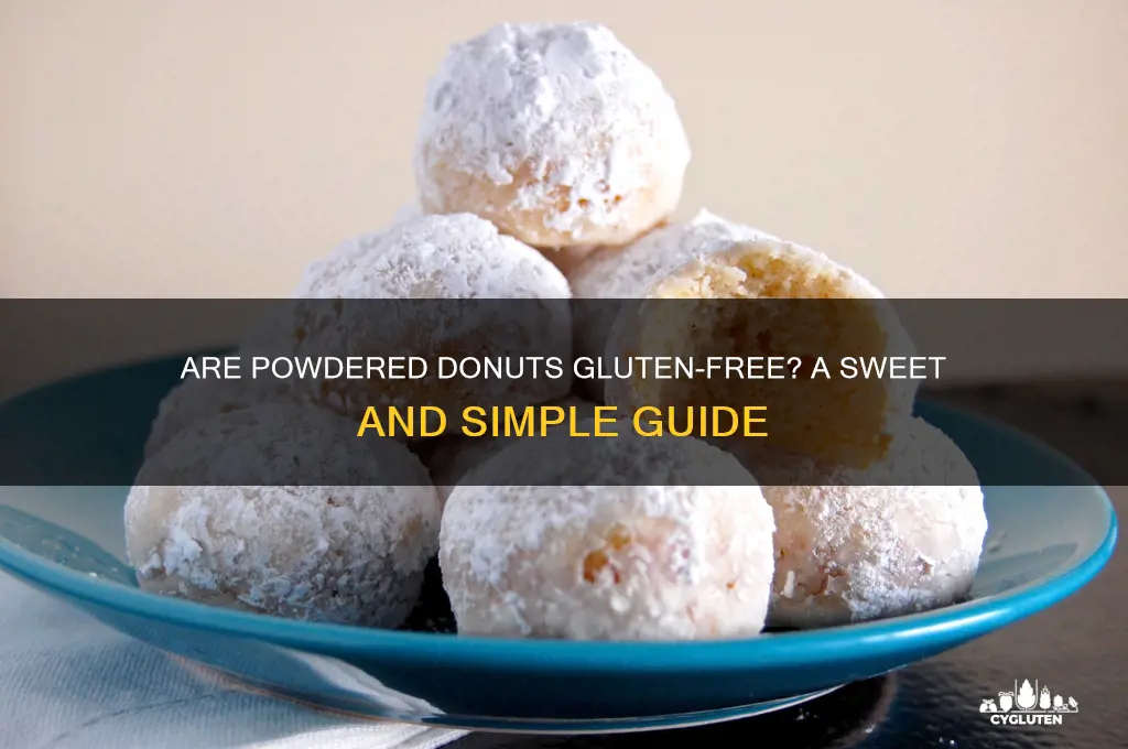 are powdered donuts gluten free