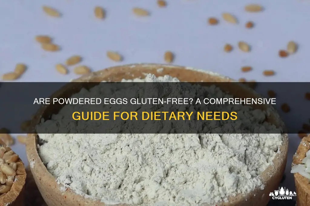 are powdered eggs gluten free