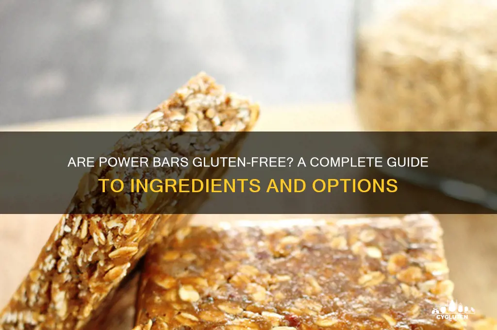 are power bars gluten free