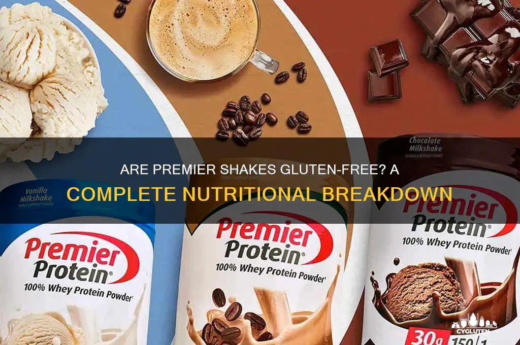 are premier shakes gluten free