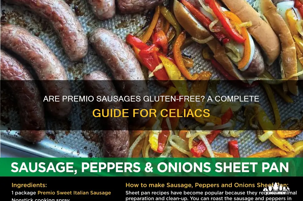 are premio sausages gluten free