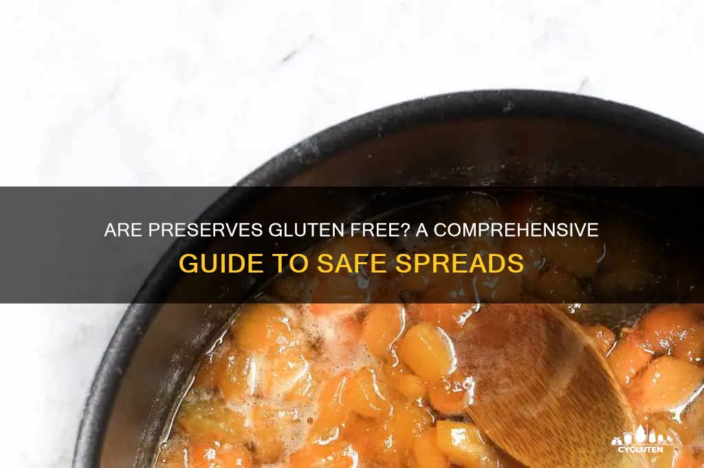 are preserves gluten free