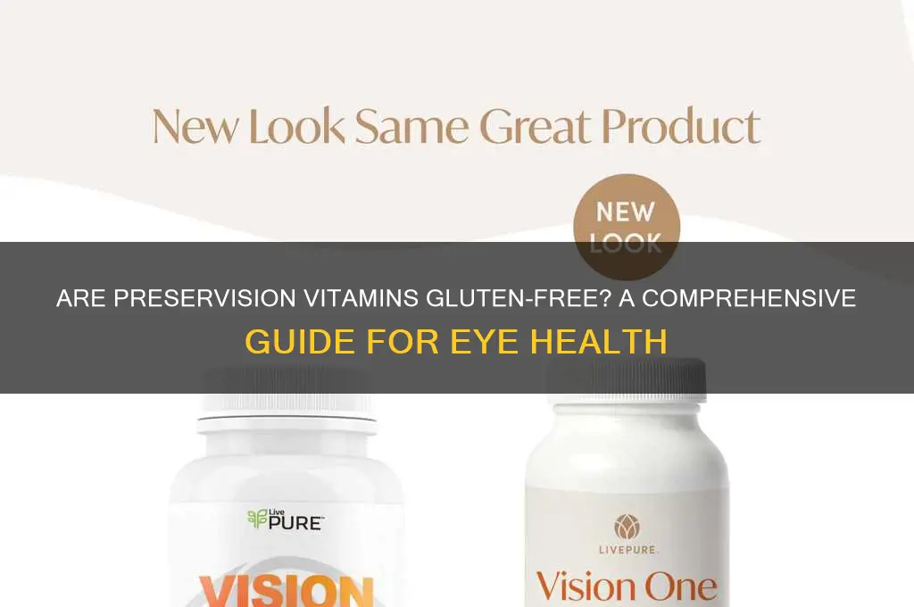 are preservision vitamins gluten free