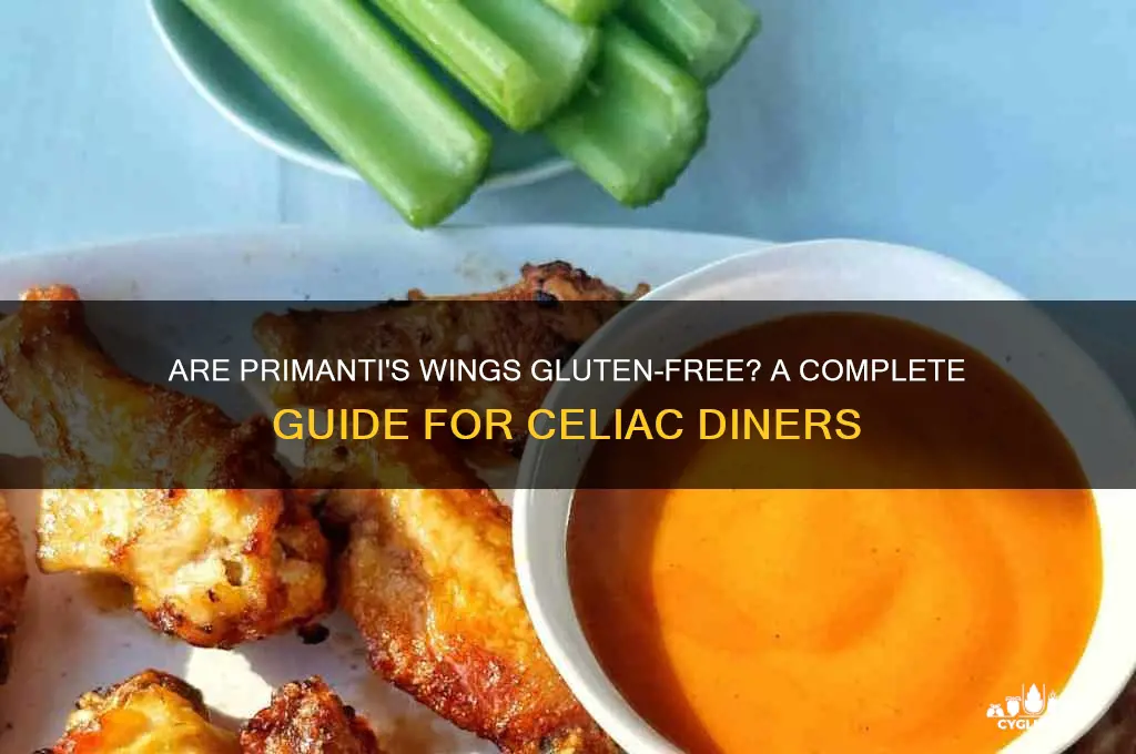 are primanis wings gluten free