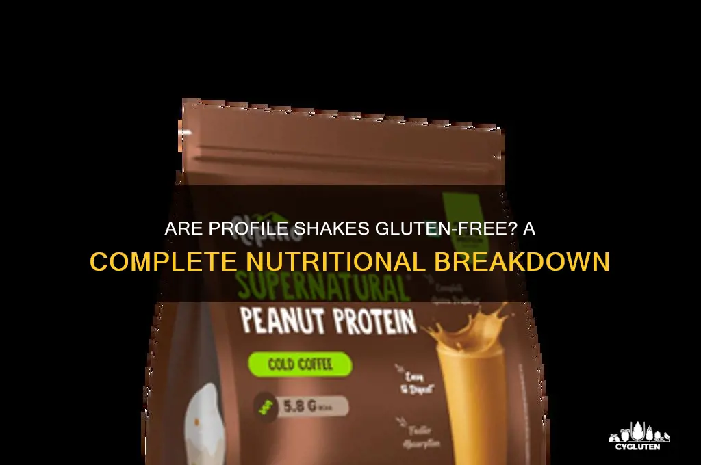 are profile shakes gluten free
