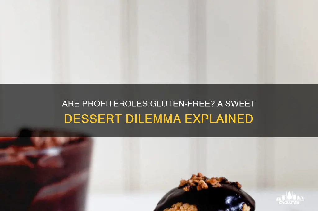 are profiteroles gluten free