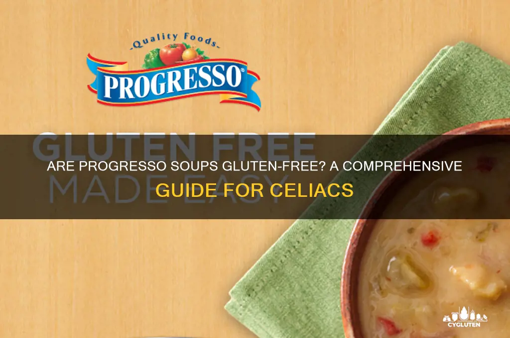 are progresso soups gluten free