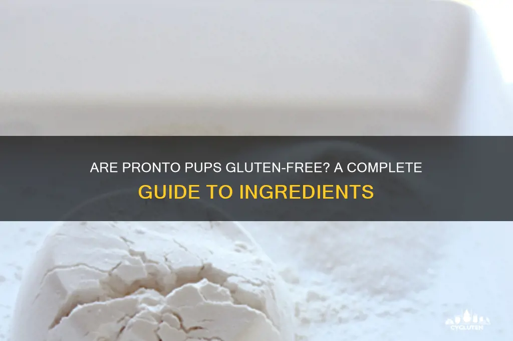 are pronto pups gluten free