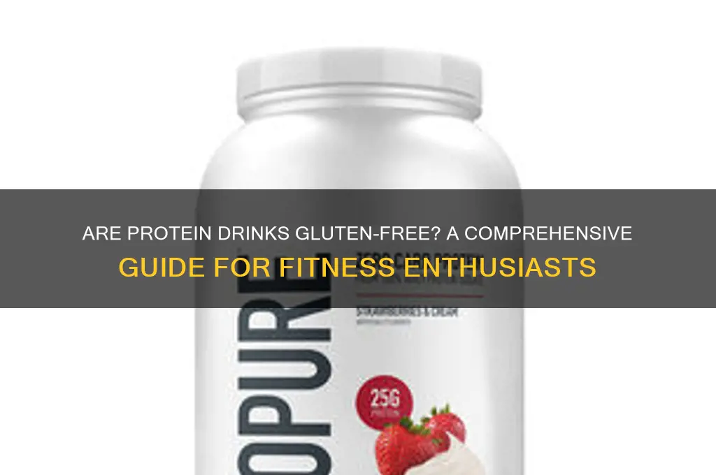 are protein drinks gluten free