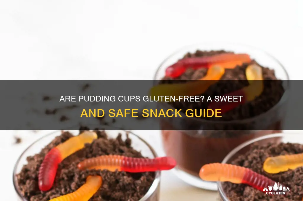 are pudding cups gluten free