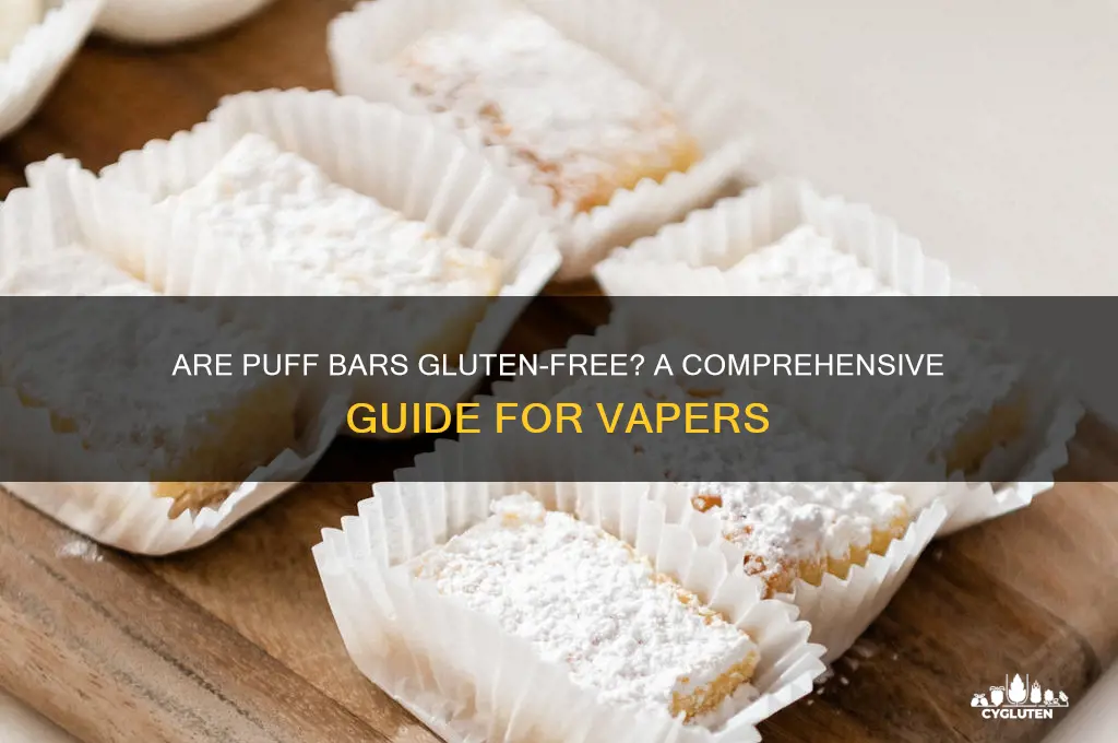 are puff bars gluten free