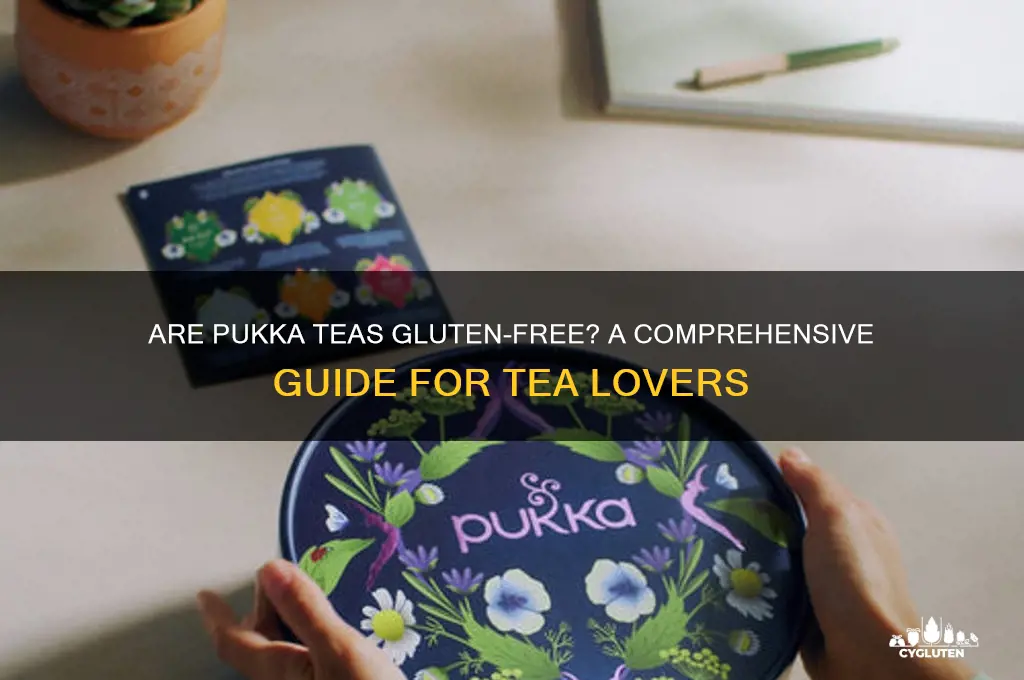 are pukka teas gluten free