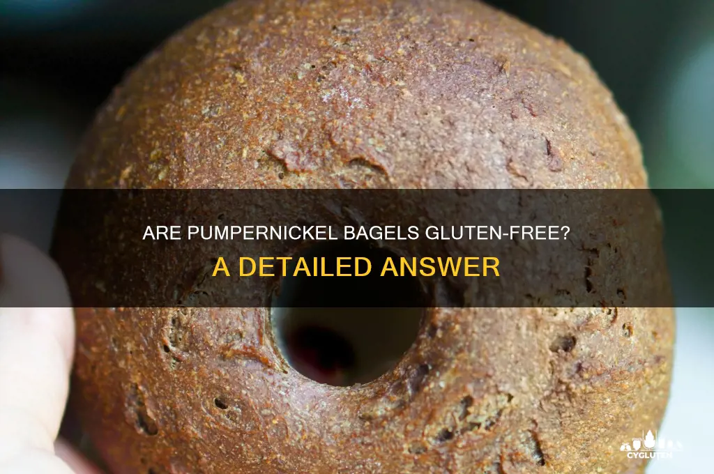 are pumpernickel bagels gluten free