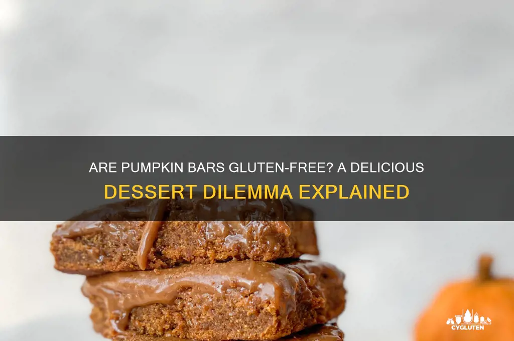 are pumpkin bars gluten free