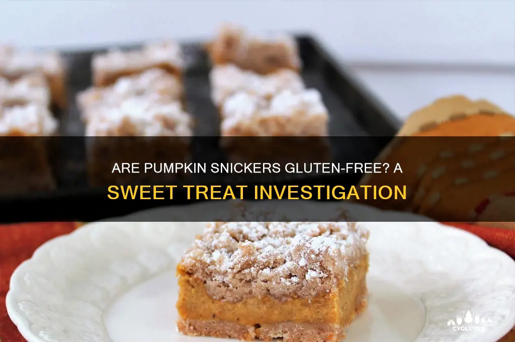 are pumpkin snicker gluten free