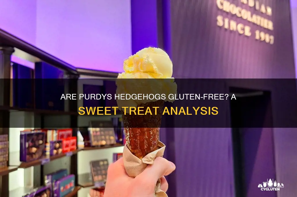 are purdys hedgehogs gluten free