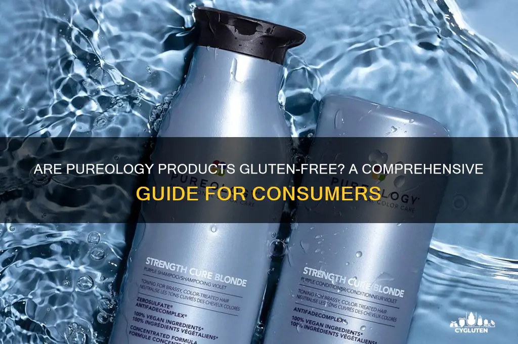 are pureology products gluten free