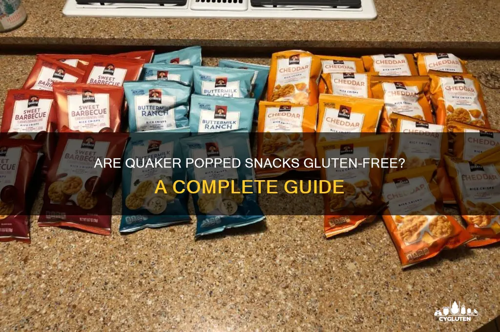 are quaker popped gluten free