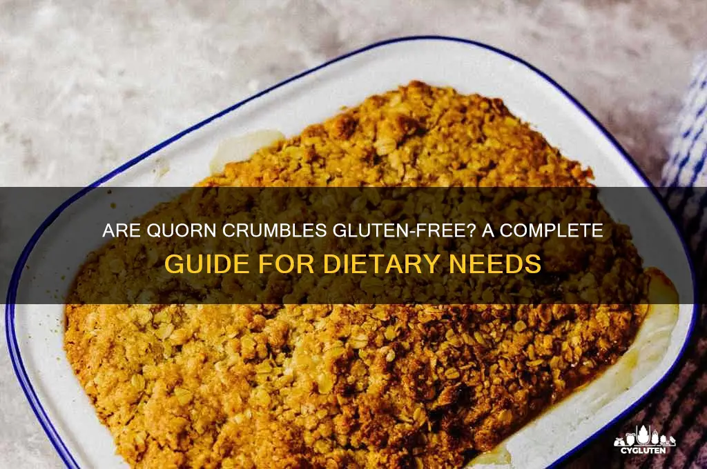 are quorn crumbles gluten free