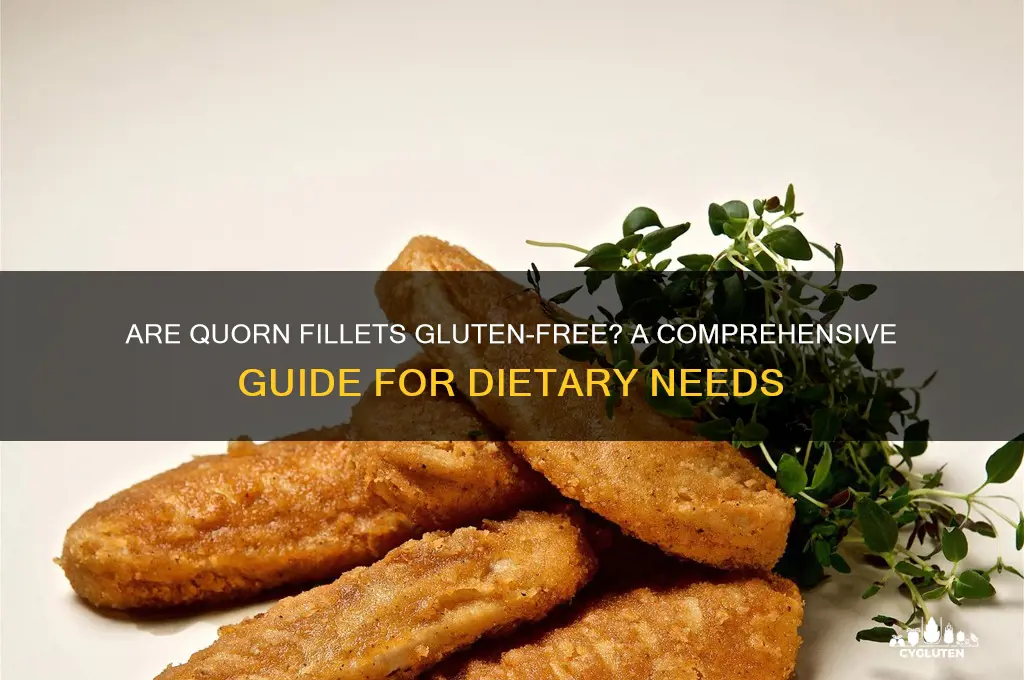 are quorn fillets gluten free