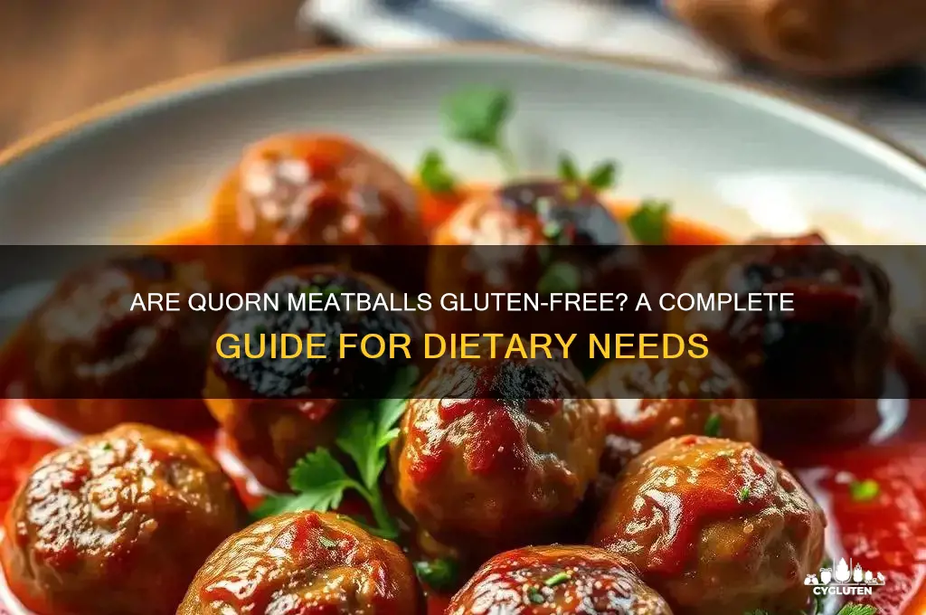 are quorn meatballs gluten free