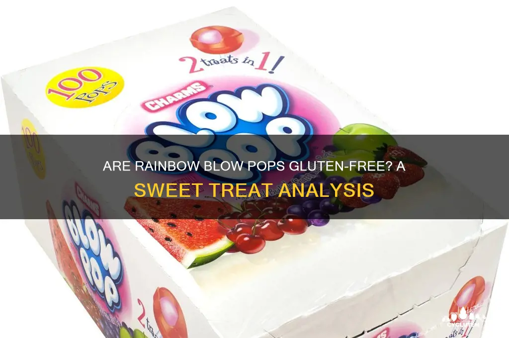 are rainbow blowpops gluten free