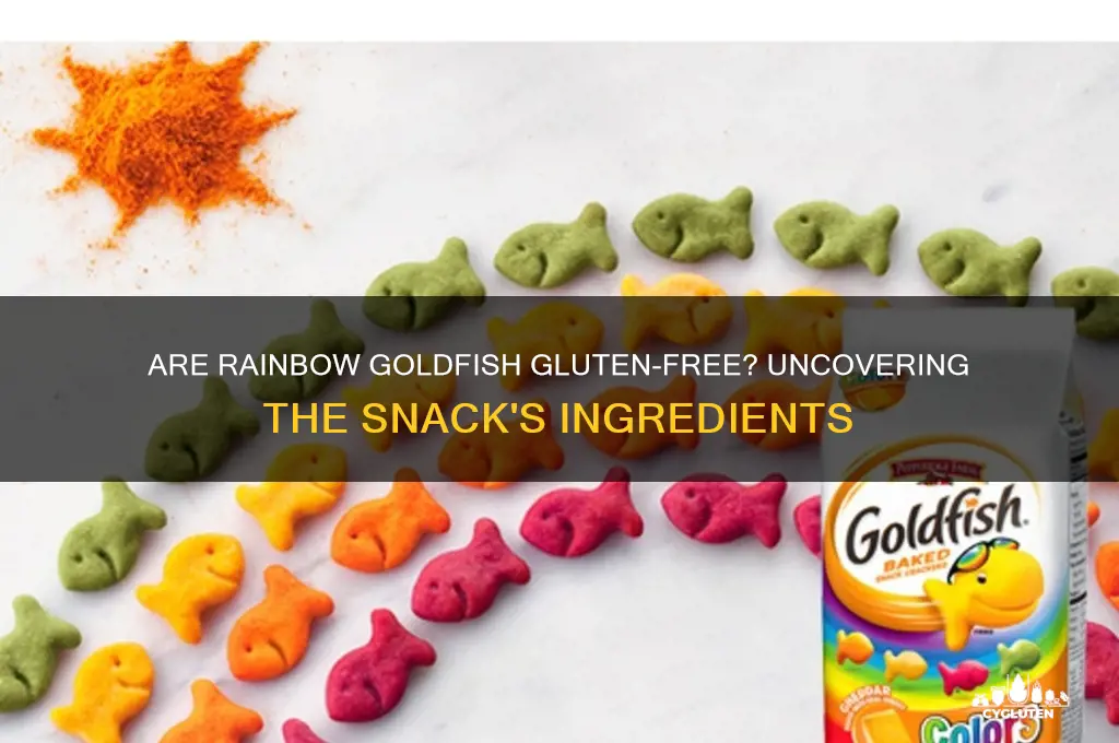 are rainbow goldfish gluten free