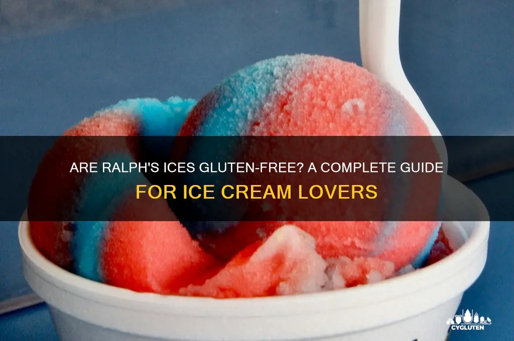 are ralphs ices gluten free