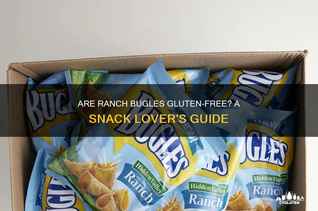 are ranch bugles gluten free