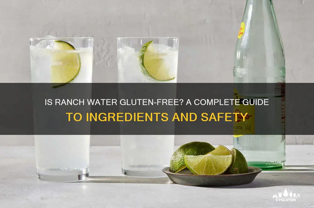 are ranch water gluten free