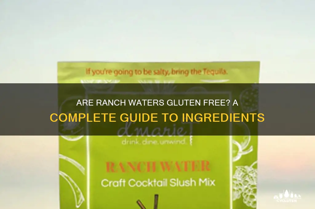are ranch waters gluten free