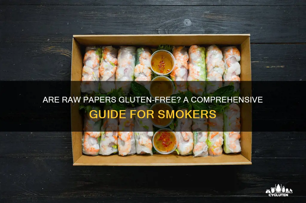 are raw papers gluten free
