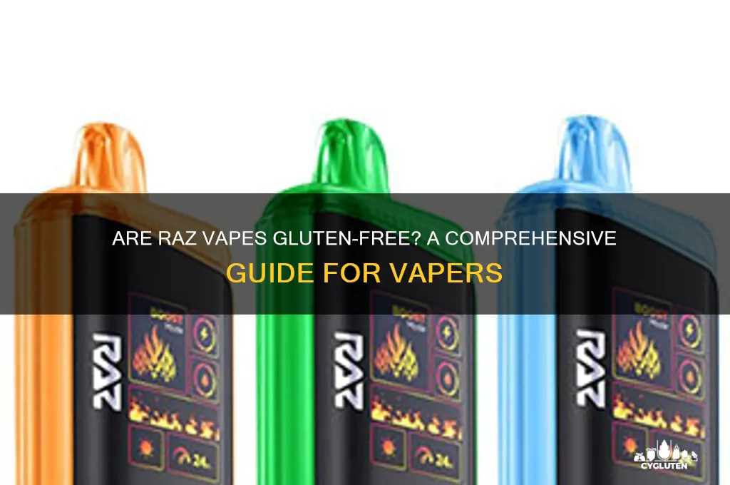 are raz vapes gluten free