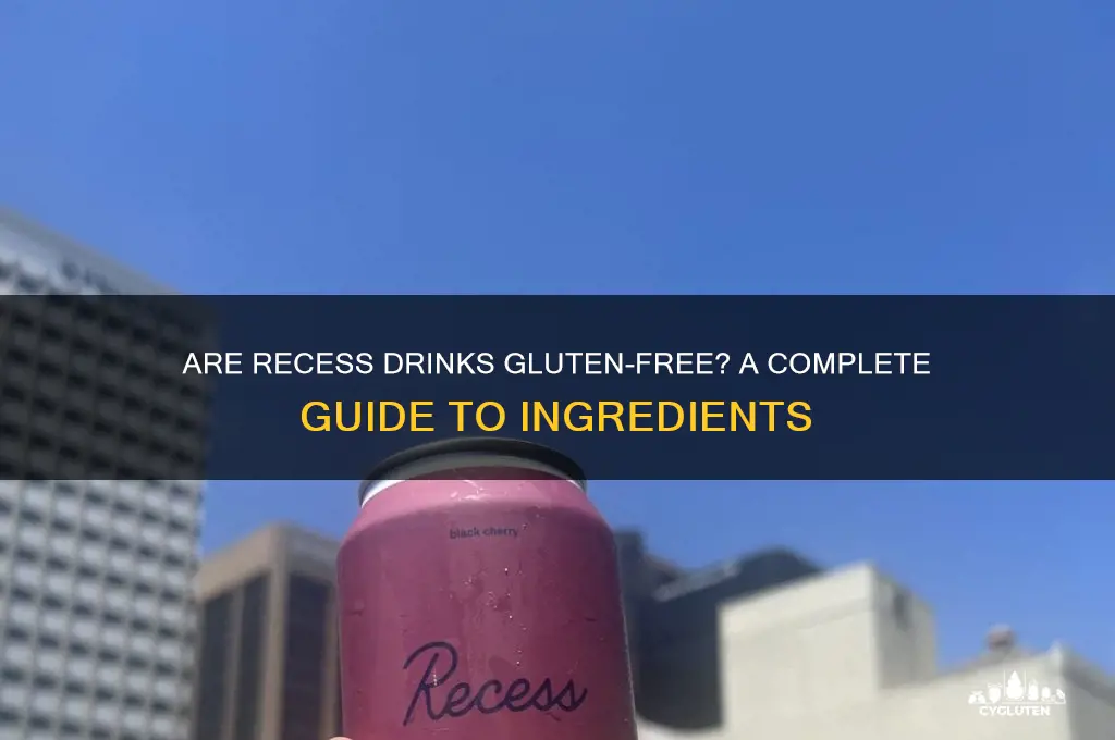 are recess drinks gluten free