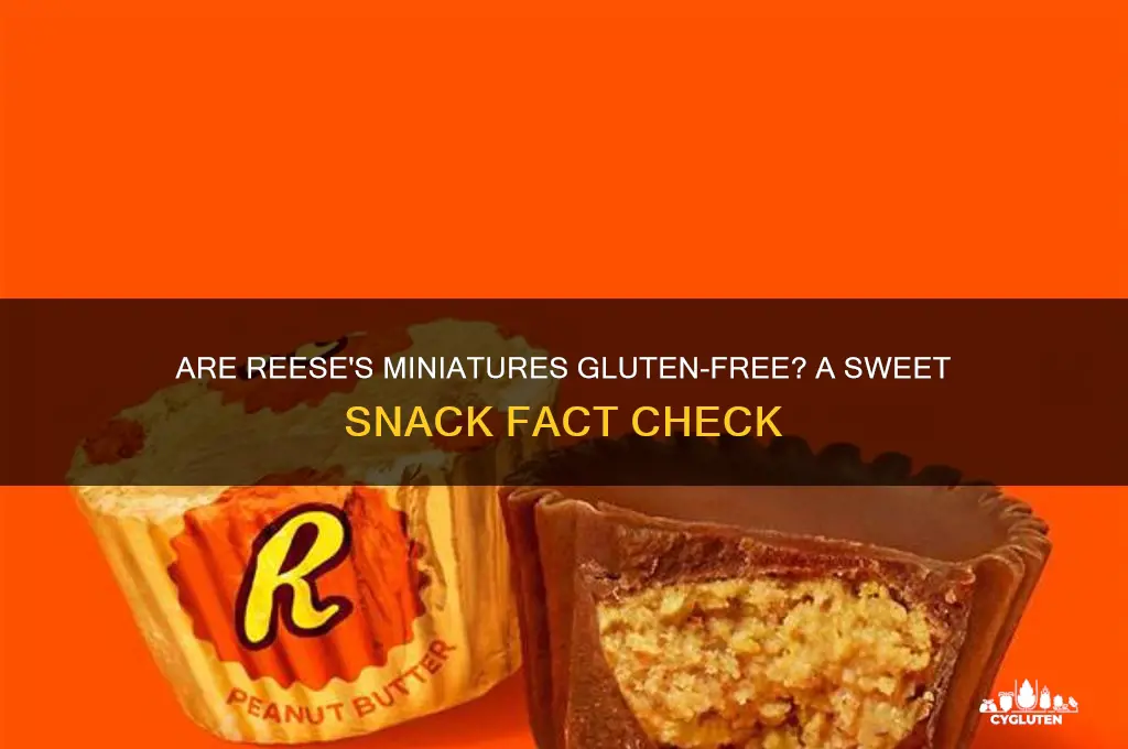 are reeses miniatures gluten free