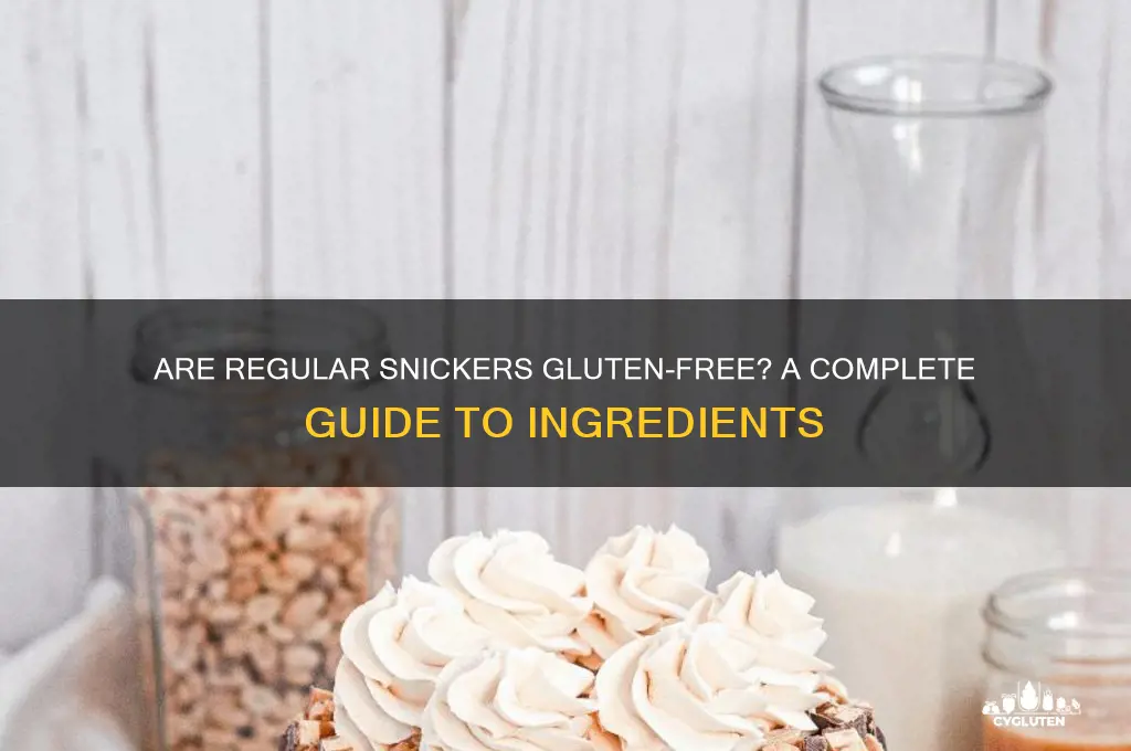 are regular snickers gluten free