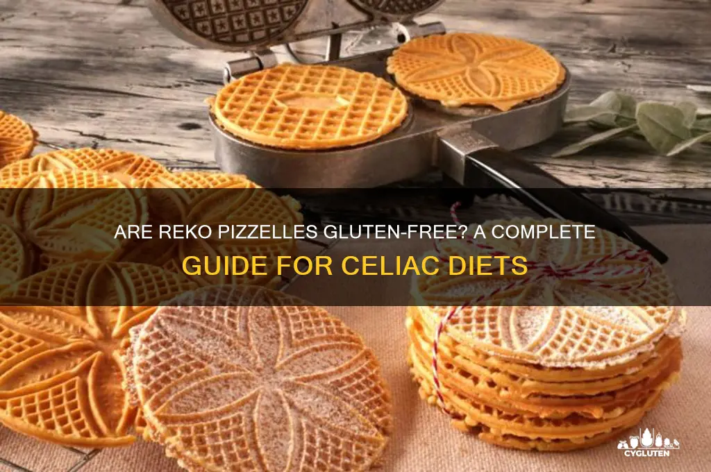 are reko pizzelles gluten free