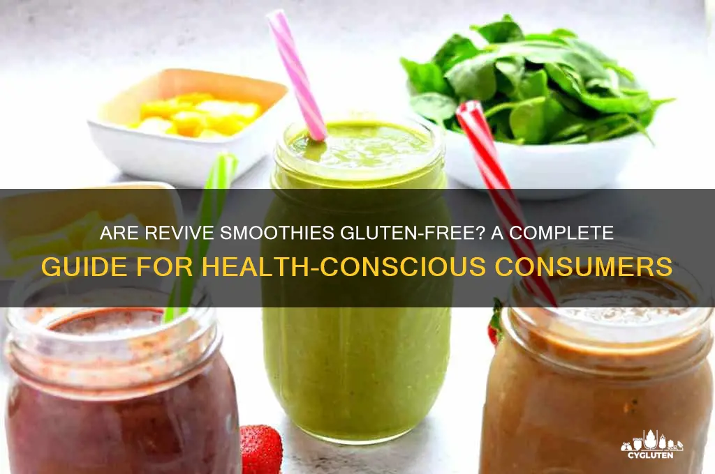 are revive smoothies gluten free