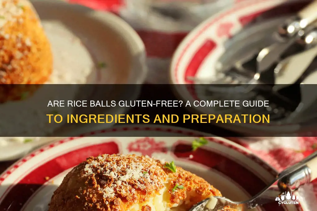 are rice balls gluten free