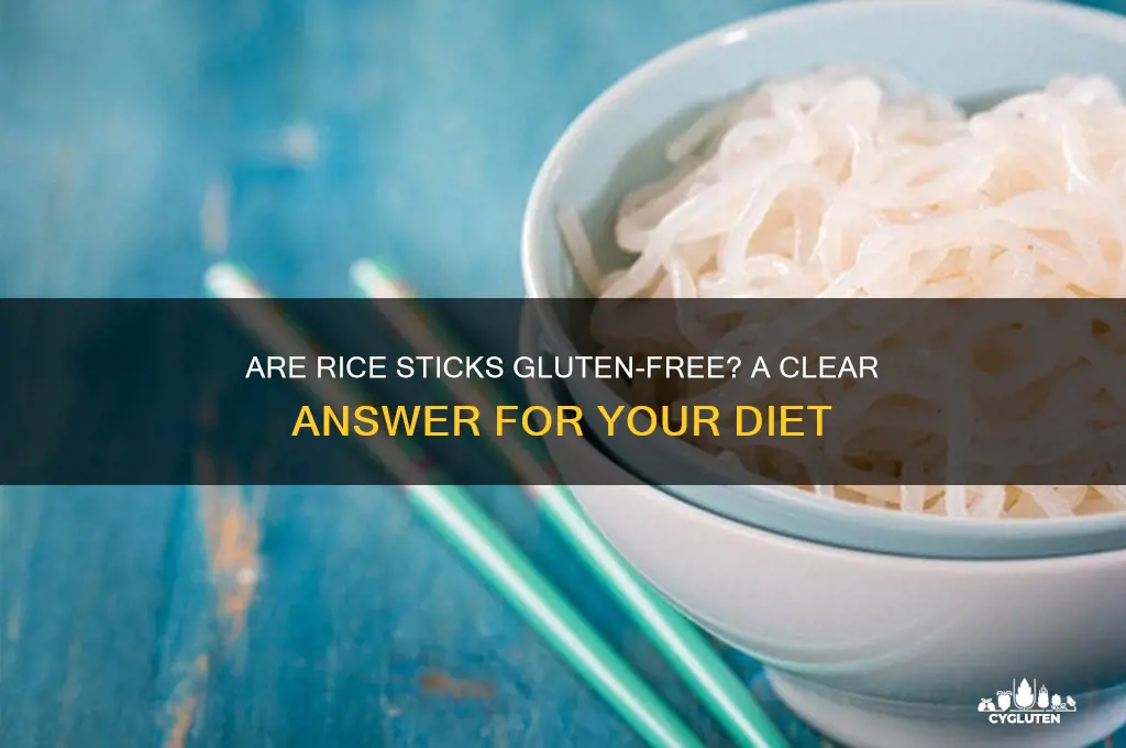 are rice sticks gluten free