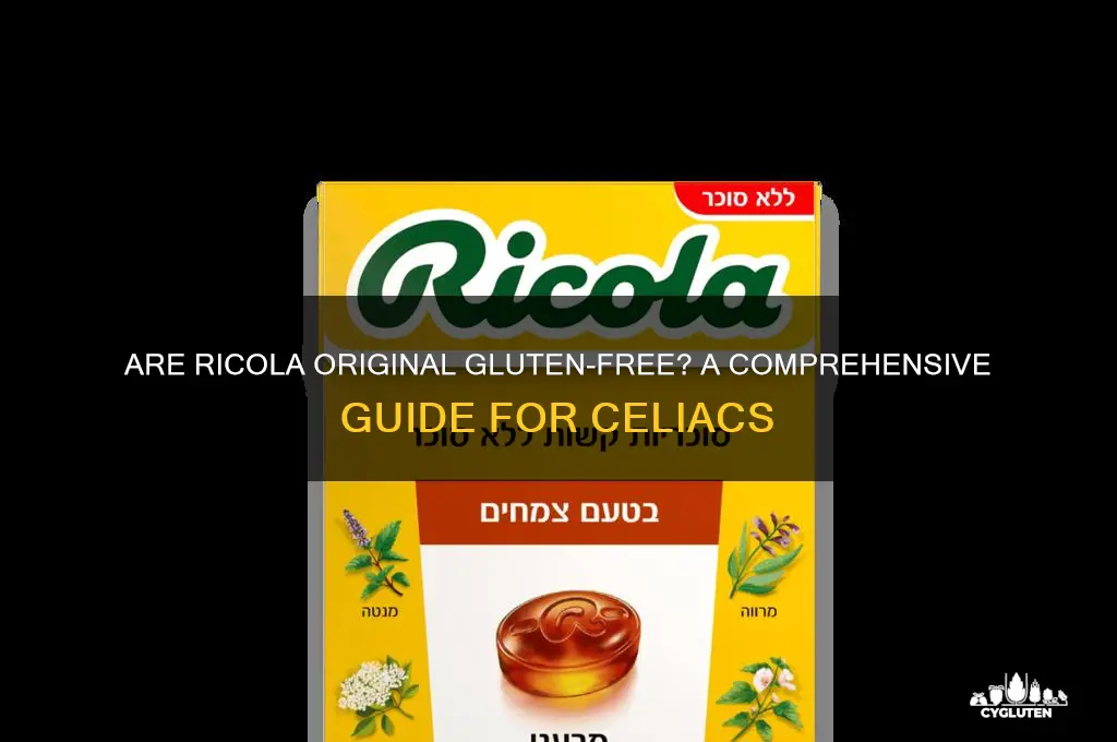 are ricola original gluten free