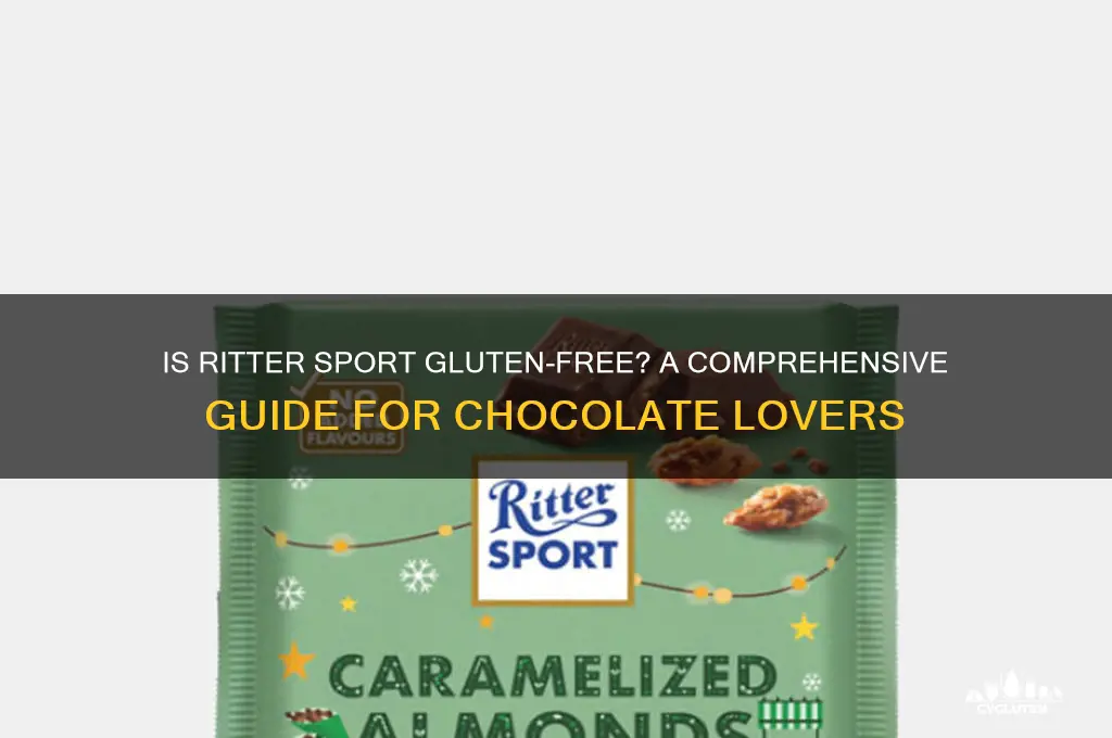 are ritter sport gluten free