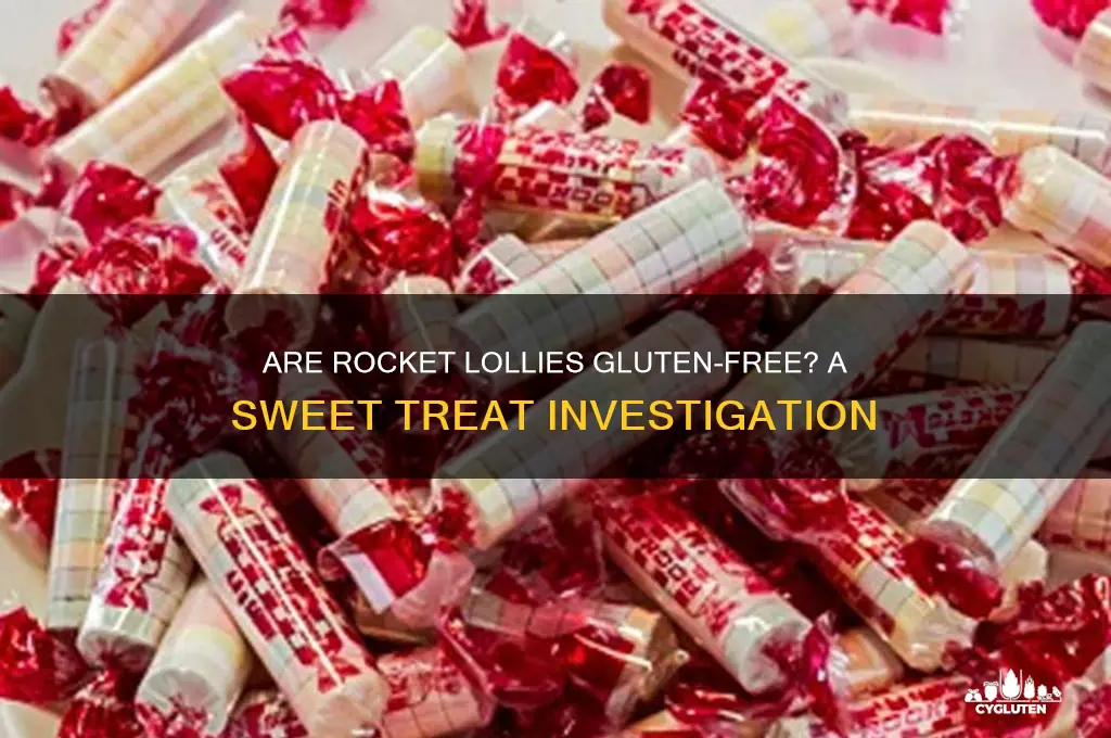 are rocket lollies gluten free