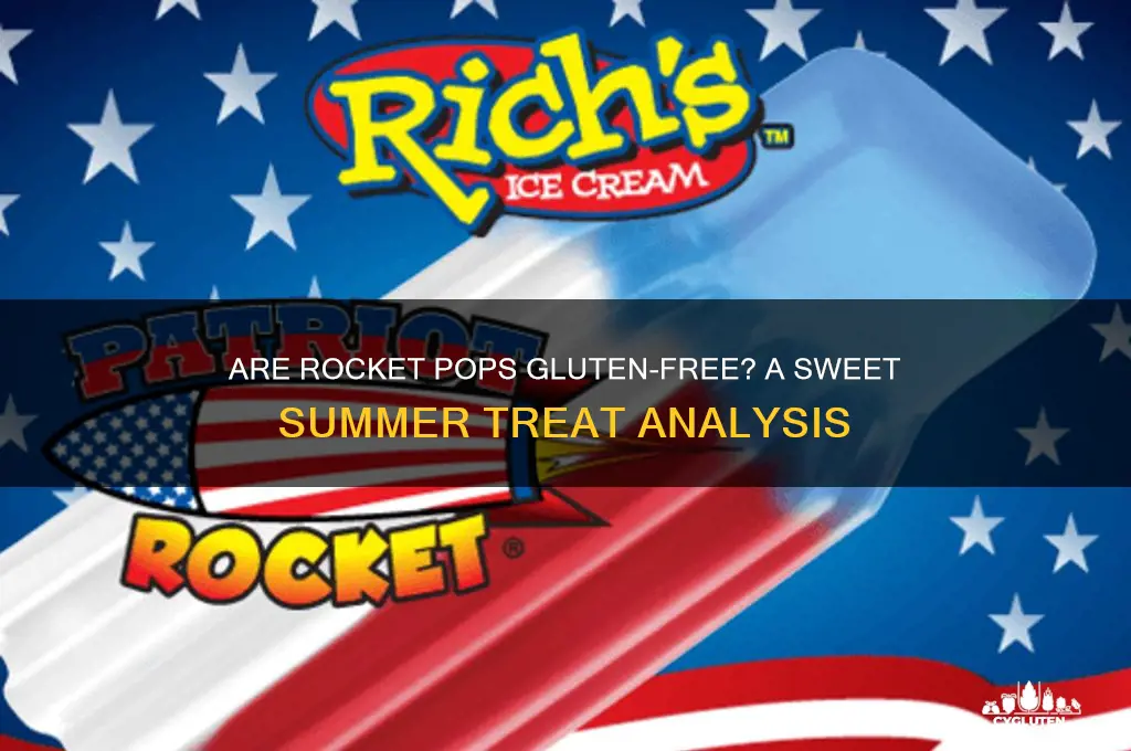 are rocket pops gluten free