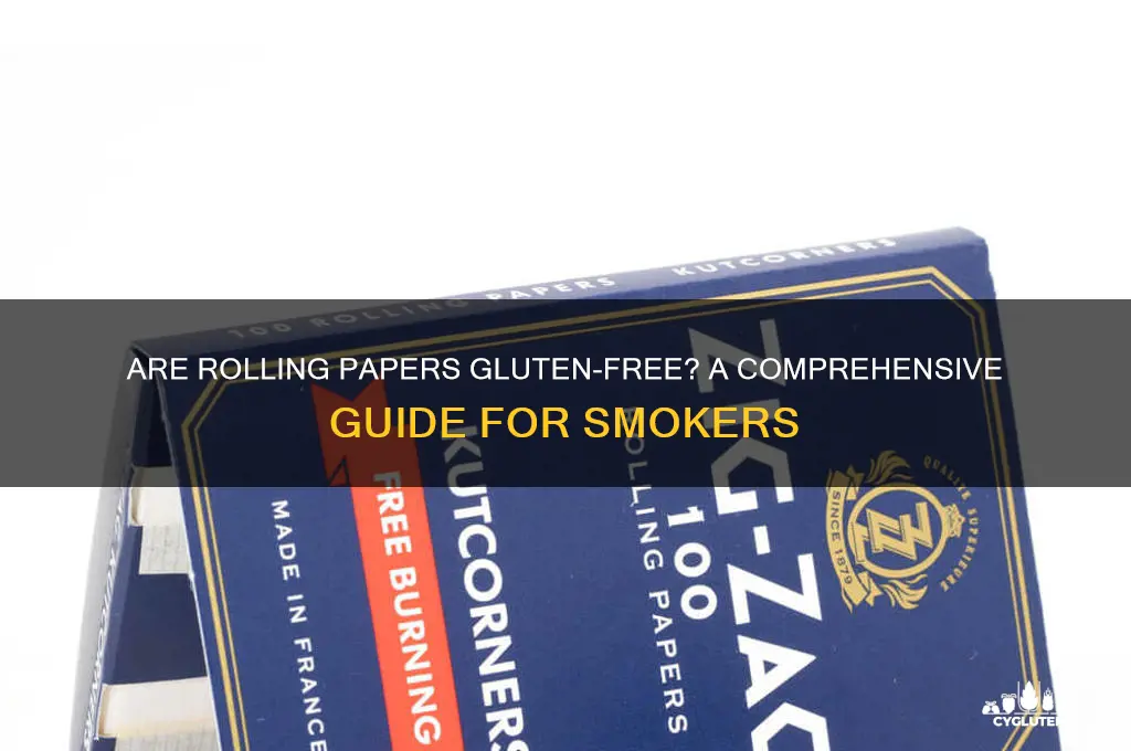 are rolling papers gluten free