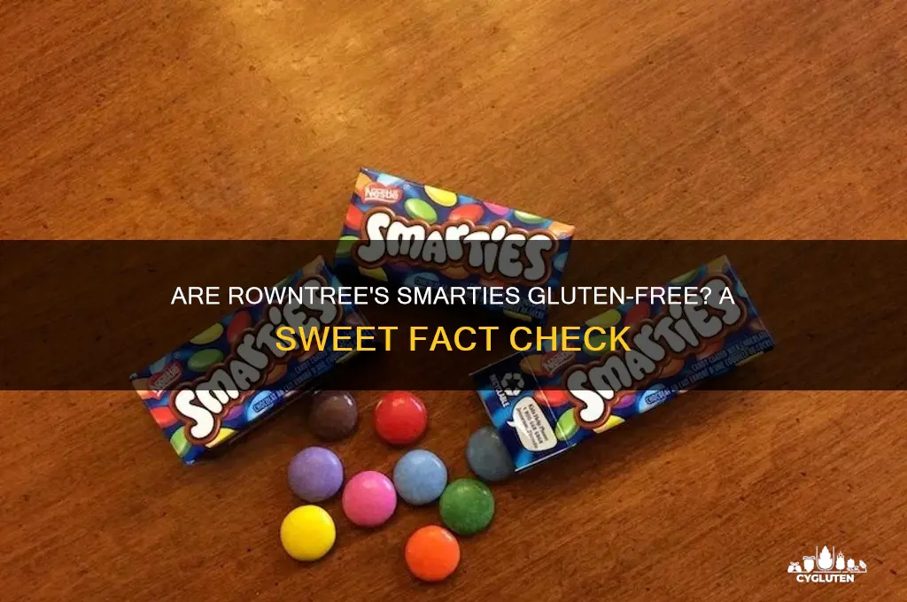 are rowntrees smarties gluten free