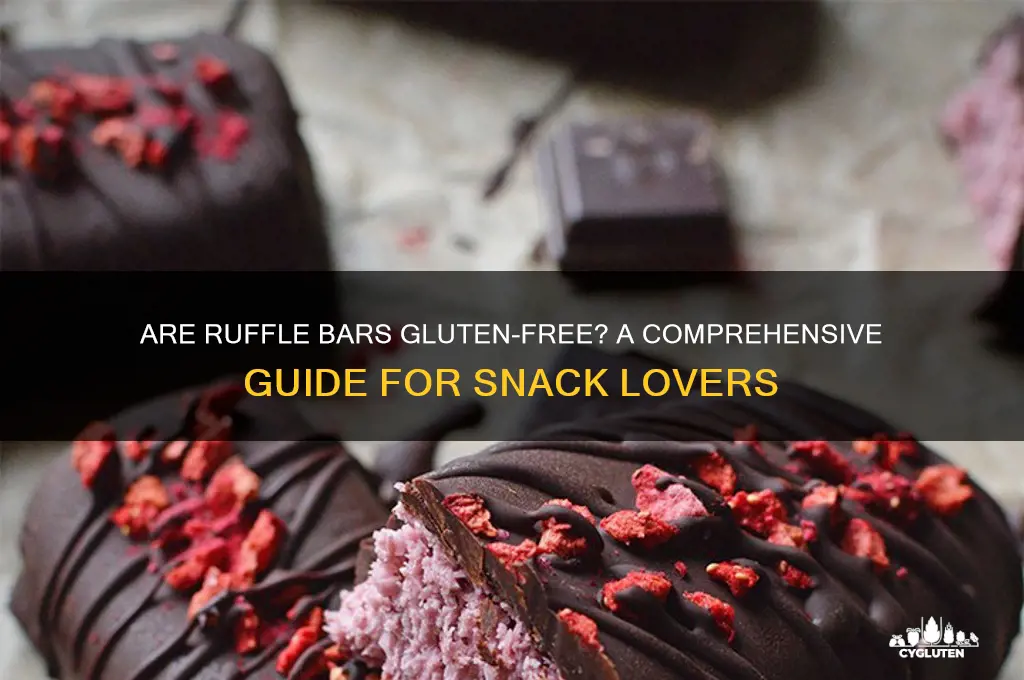 are ruffle bars gluten free