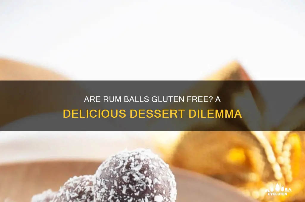 are rum balls gluten free